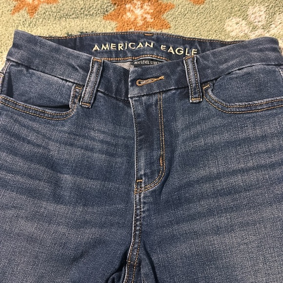 NWOT AE Next Level Curvy High-Waisted Jegging Crop size 00 - Picture 10 of 11